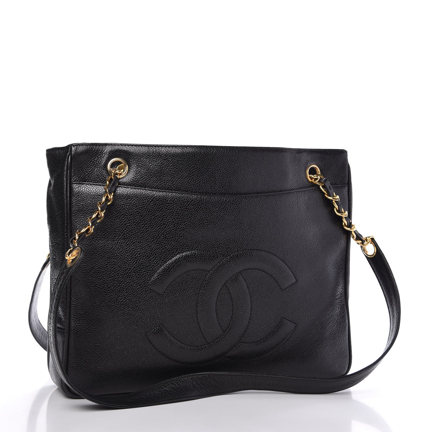 Chanel Caviar Flap Shoulder Bag Black 3 of 11