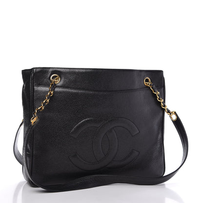 Chanel Caviar Flap Shoulder Bag Black 3 of 11
