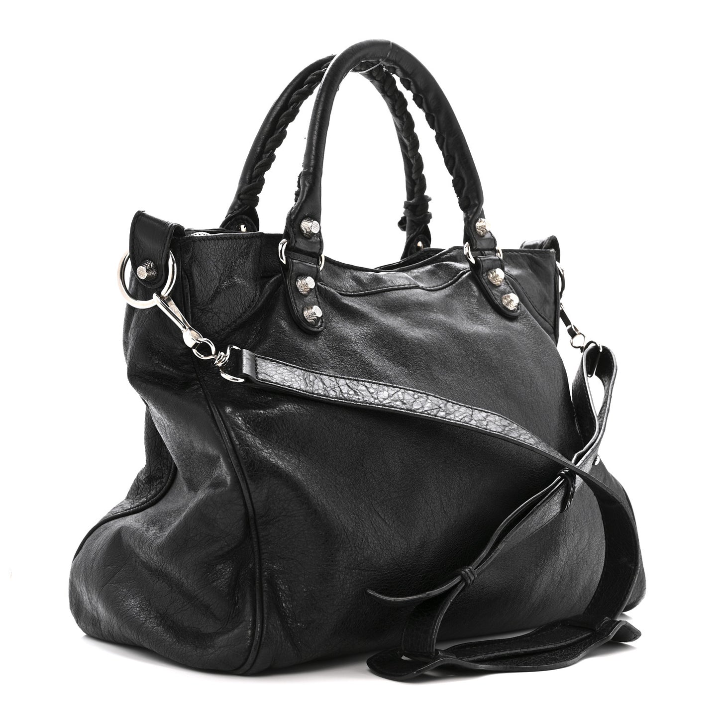 Agneau Giant 12 Silver Hardware Velo Black
