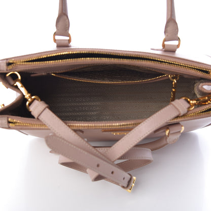 Prada Saffiano Small Galleria Double Zip Tote Cammeo 5 of 10