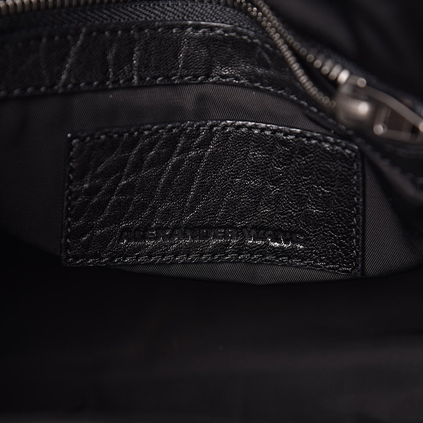 Pebbled Lambskin Rockie Black Rhodium Hardware