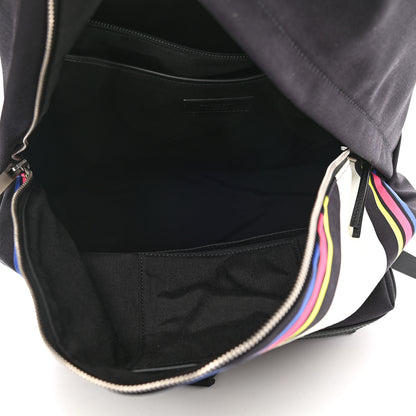 Saint Laurent Nylon Twill Dinosaur Print City Backpack Black Multicolor 5 of 9