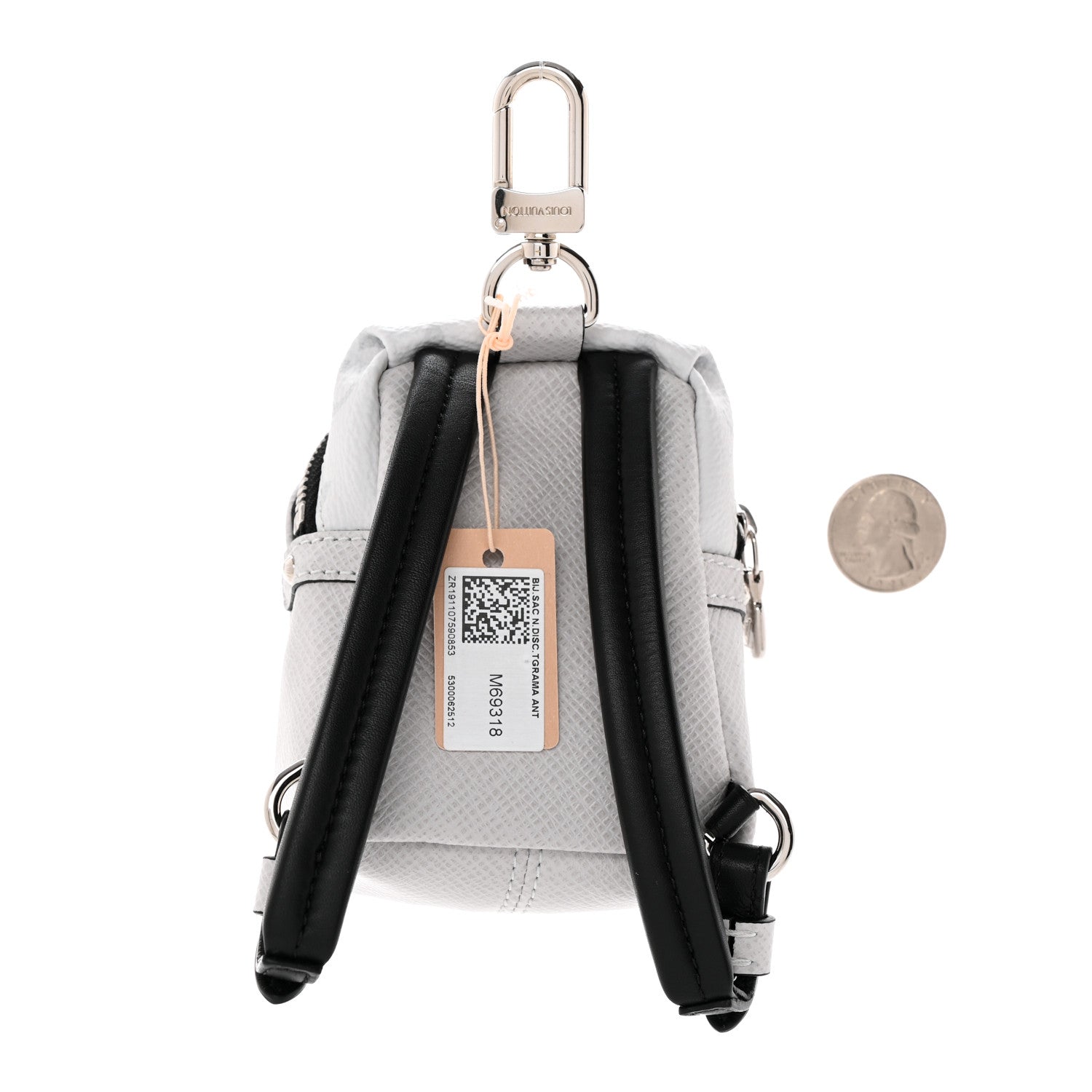 Louis Vuitton Taiga Monogram Backpack Bag Charm Antartica 2 of 5