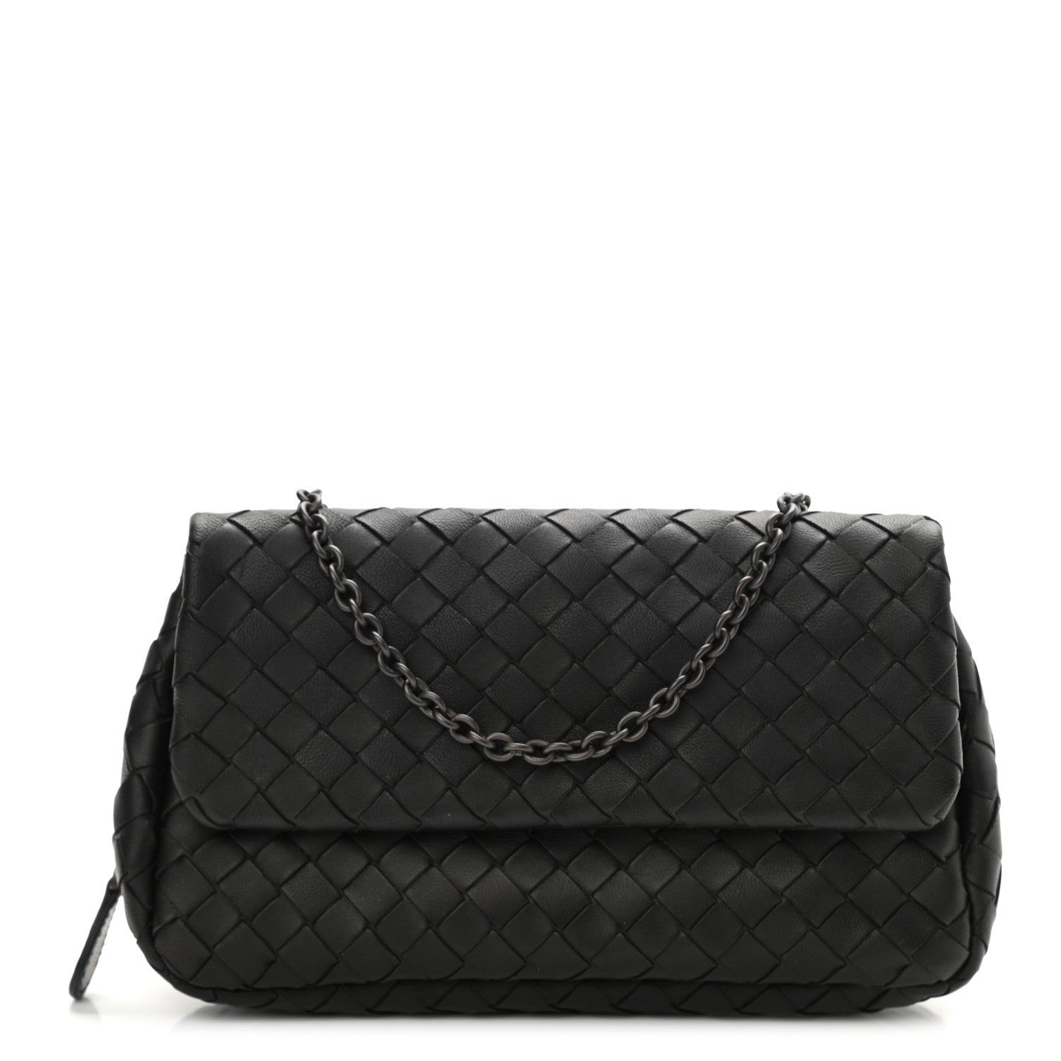 Bottega Veneta Nappa Intrecciato Small Chain Crossbody Black 1 of 12
