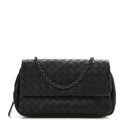 Bottega Veneta Nappa Intrecciato Small Chain Crossbody Black 1 of 12