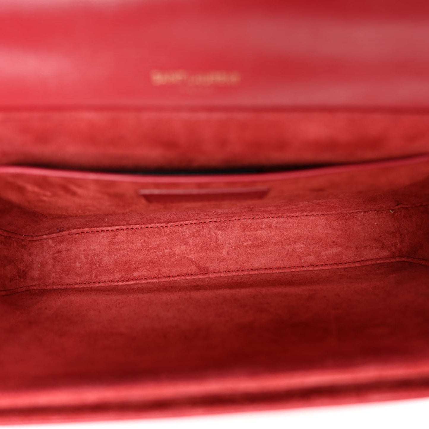 Smooth Calfskin Suede Medium Bellechasse Red