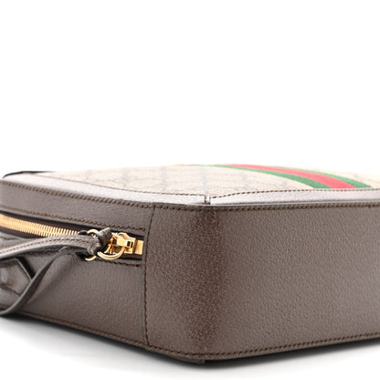 Gucci GG Supreme Monogram Web Small Ophidia Top Handle Shoulder Bag Brown 9 of 10