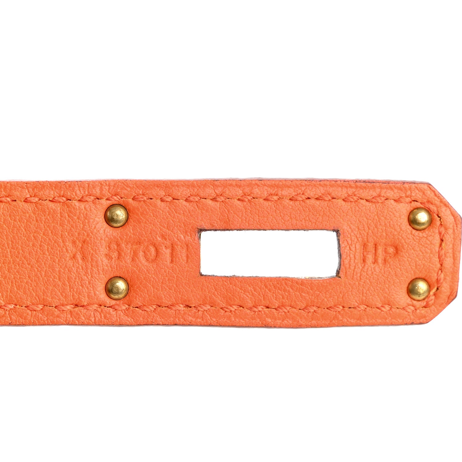 Hermes Swift Kelly Cut Clutch Pochette Orange 7 of 10