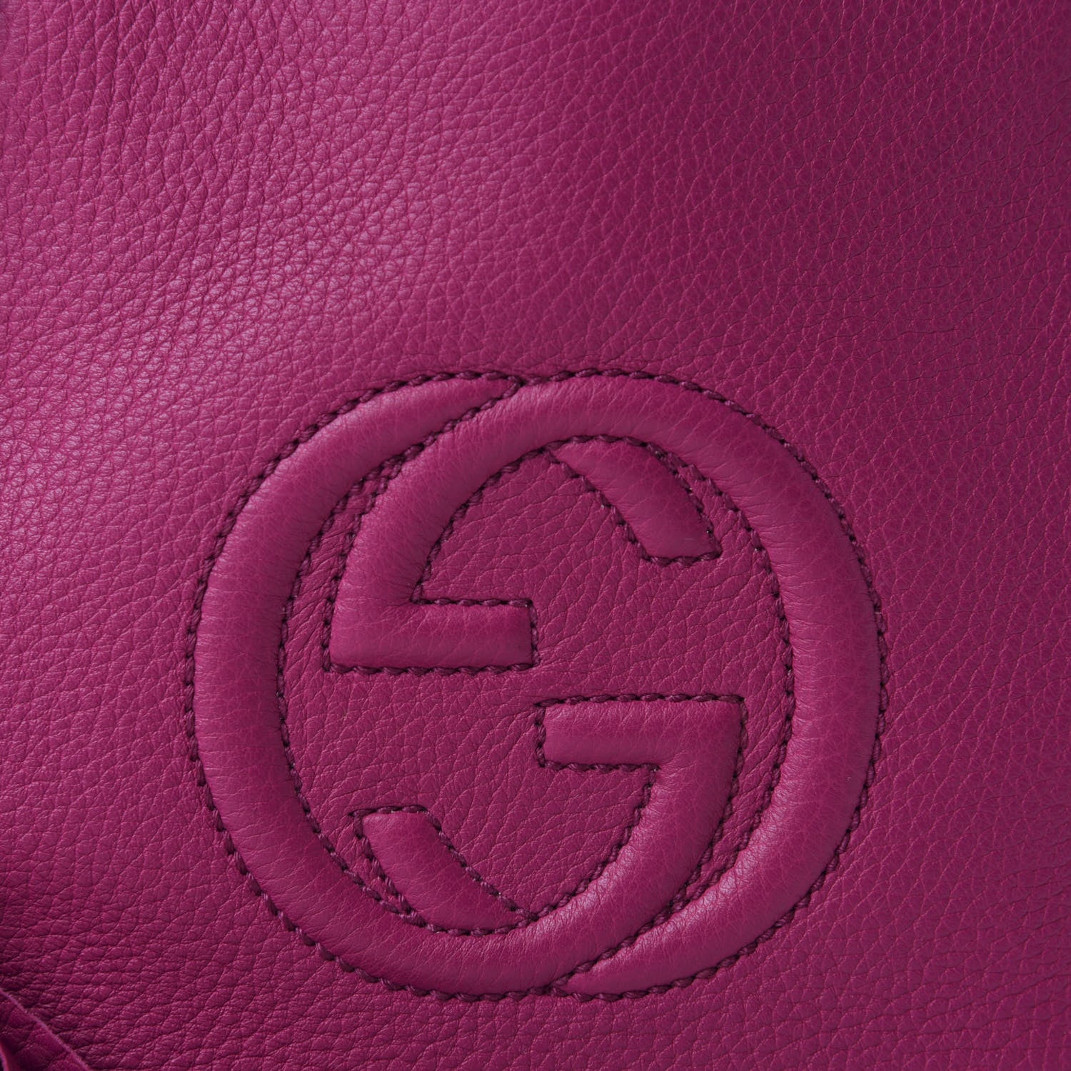 Gucci Cellarius Calfskin Small Soho Chain Shoulder Bag Bright Bouganville 13 of 13