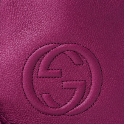 Gucci Cellarius Calfskin Small Soho Chain Shoulder Bag Bright Bouganville 13 of 13