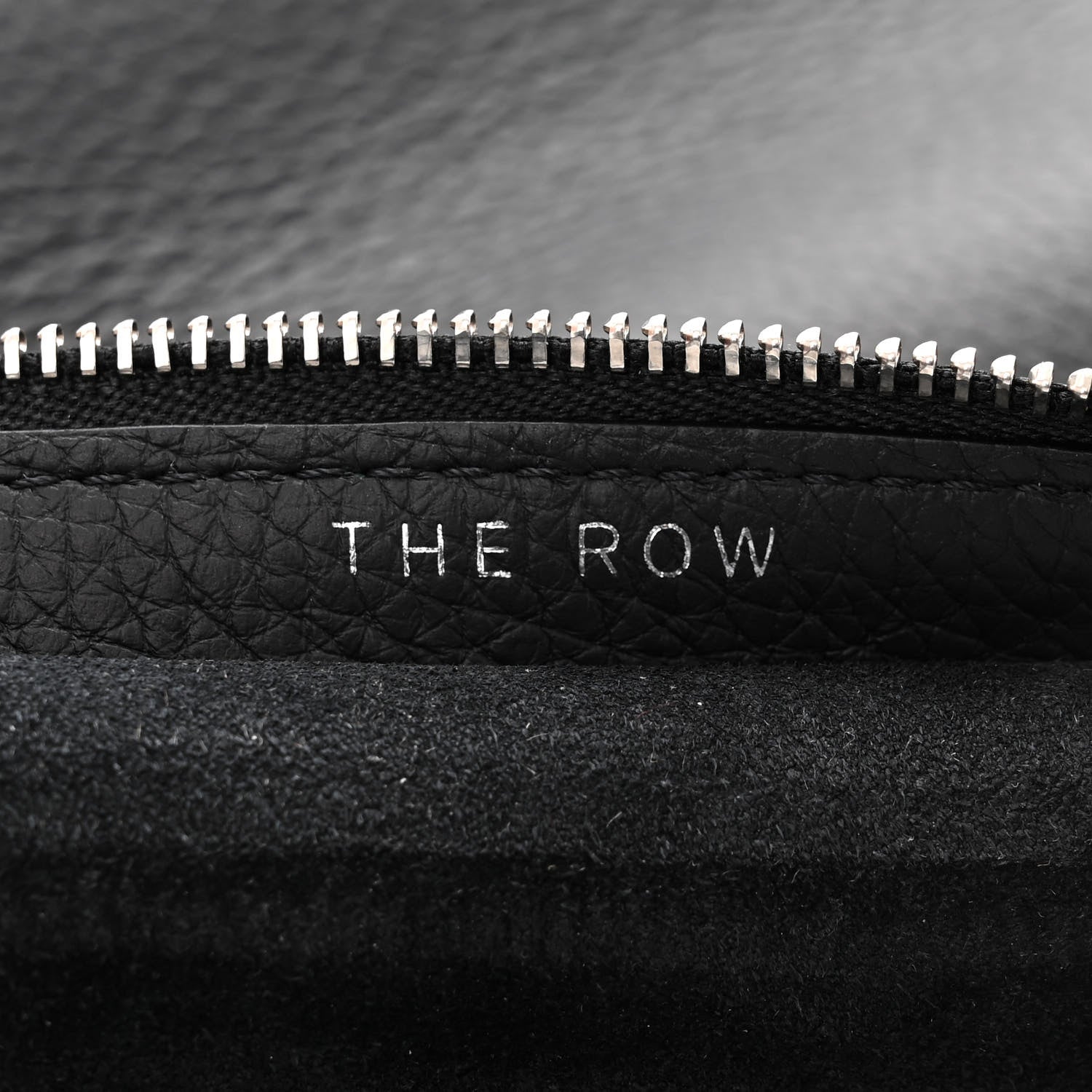 The Row Grained Calfskin Large Slouchy Banana Bag Black 6 of 9