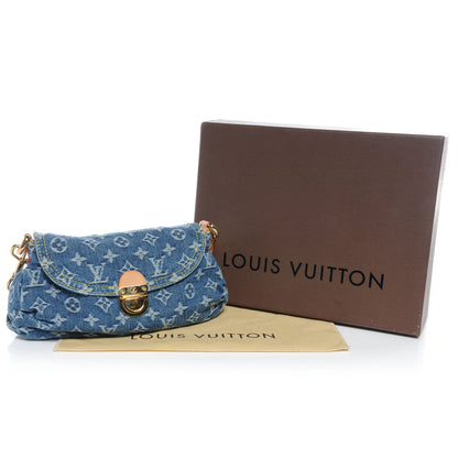 Louis Vuitton Monogram Denim Mini Pleaty Blue 5 of 8