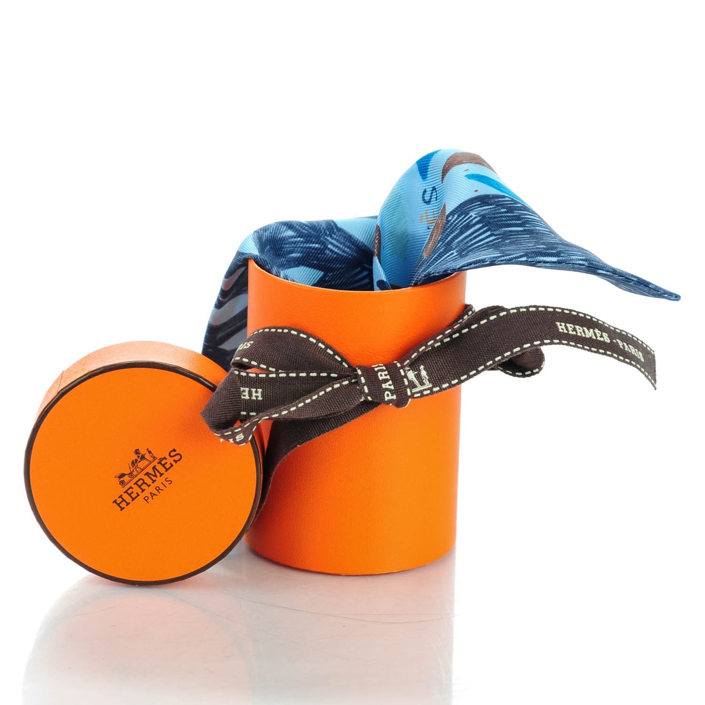 Silk Chacun Fait Son Nid Twilly Cobalt Marine Etoupe