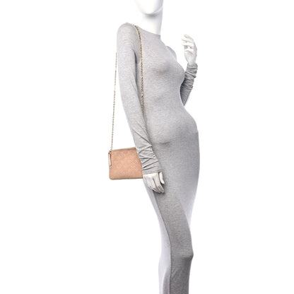 Louis Vuitton Empreinte Double Zip Pochette Beige Rose Creme 2 of 13