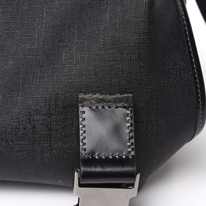 Gucci Coated Canvas Interlocking G Double Buckle Backpack Black 8 of 13