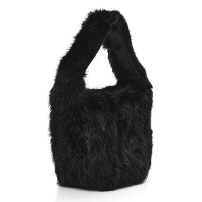 Gucci Mink Fur Hobo Black 3 of 9