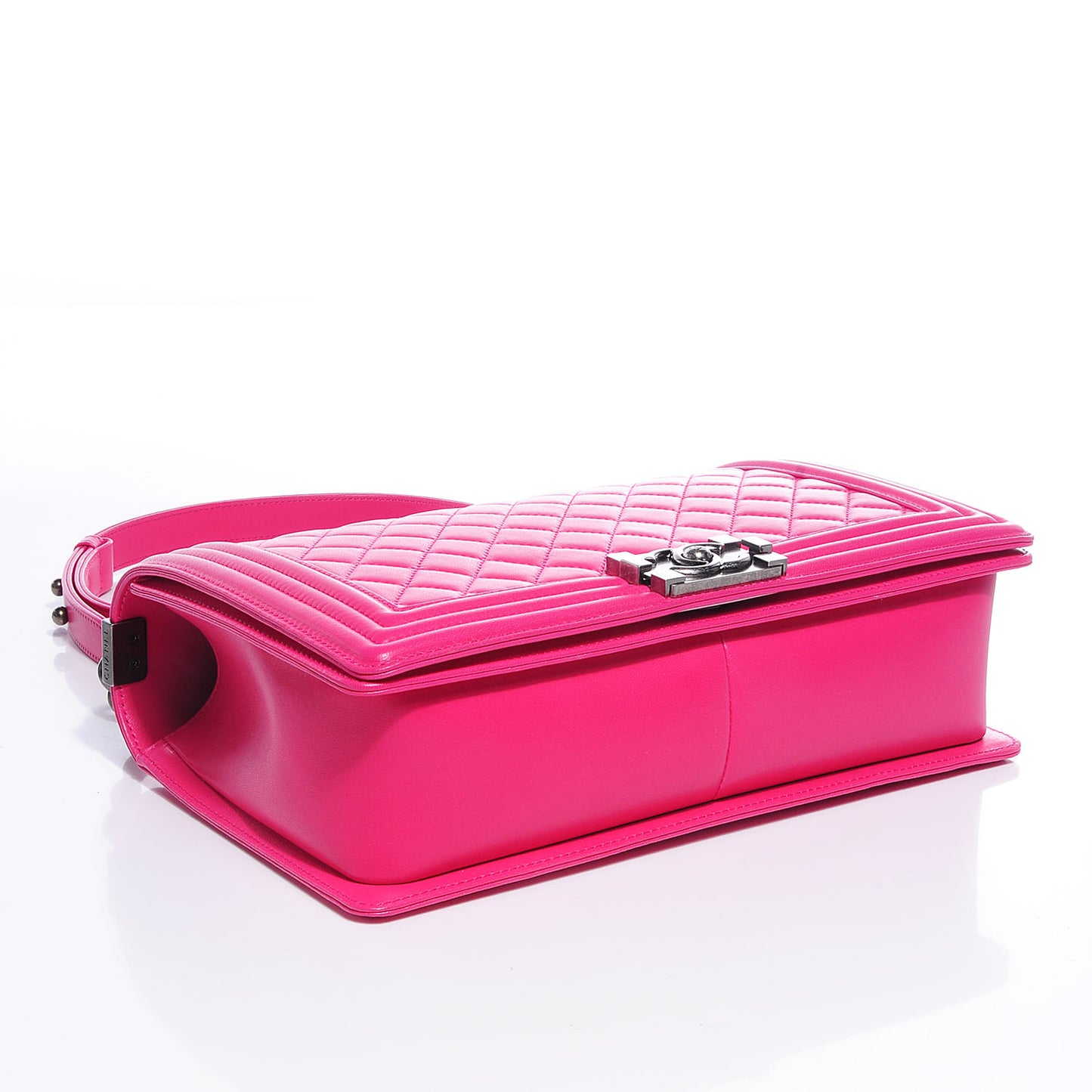 Lambskin New Medium Boy Flap Dark Pink