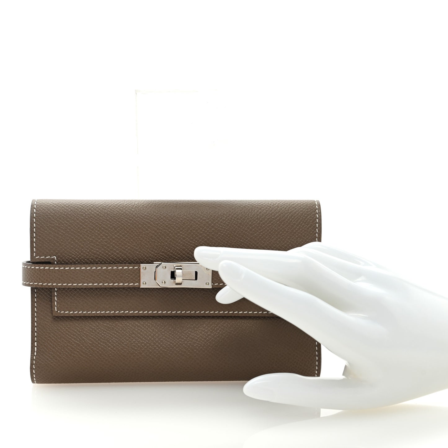 Epsom Medium Kelly Wallet Etoupe