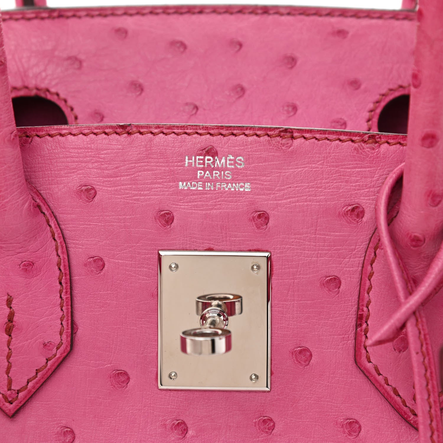 Hermes Ostrich Birkin 30 Fuchsia 5 of 9