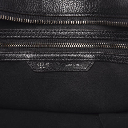 Celine Drummed Calfskin Medium Luggage Black 6 of 9