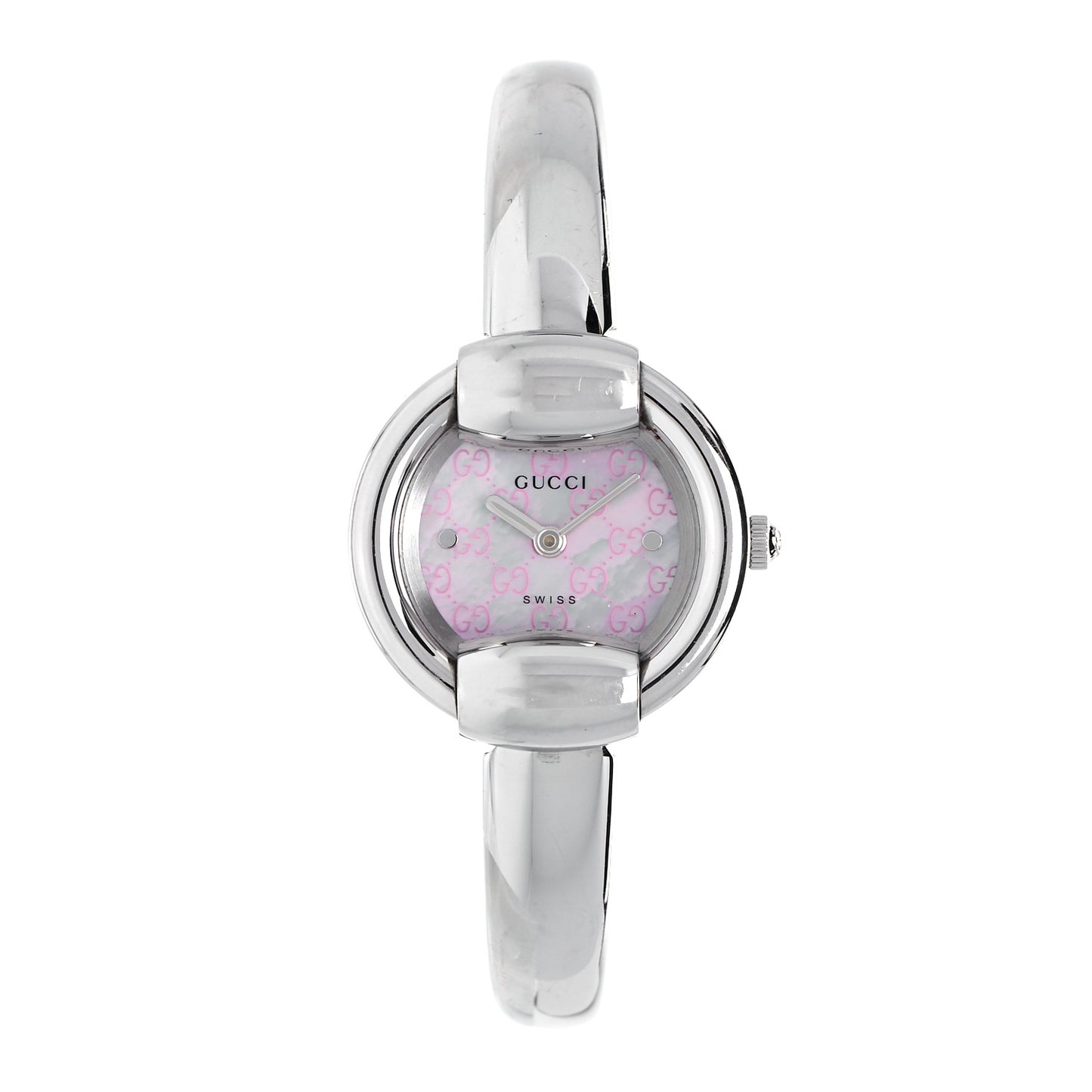 Stainless Steel Pink Mother of Pearl 25mm 1400L Quartz Watch