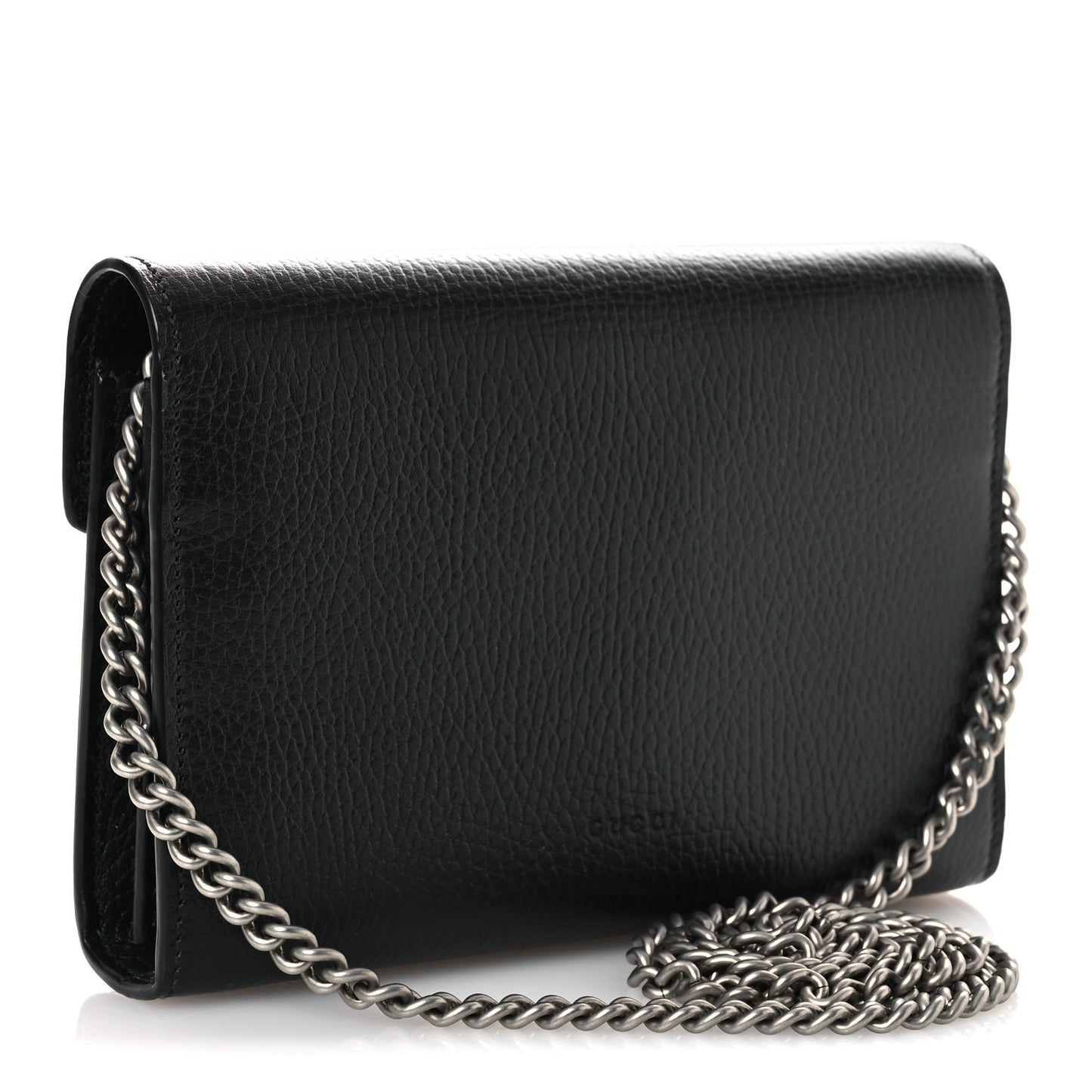 Calfskin Mini Dionysus Chain Wallet Black
