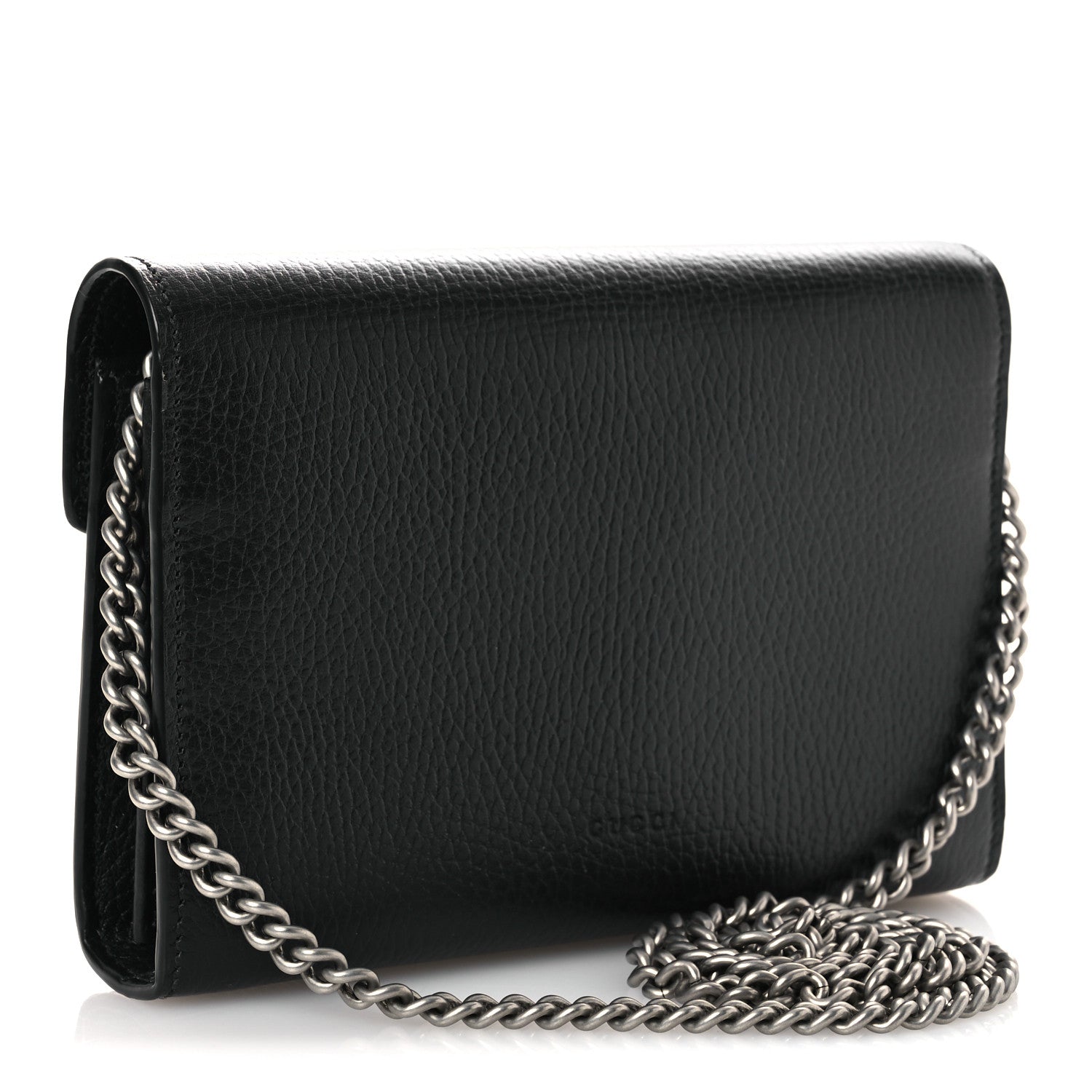 Gucci Calfskin Mini Dionysus Chain Wallet Black 3 of 12