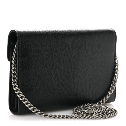 Gucci Calfskin Mini Dionysus Chain Wallet Black 3 of 12