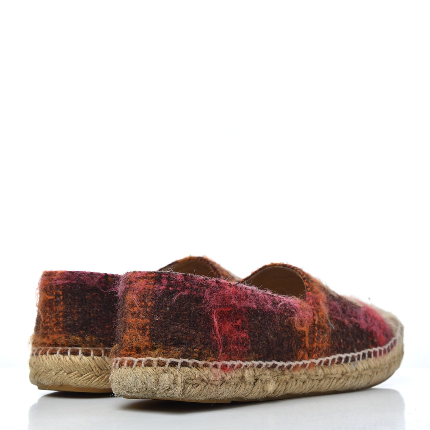 Tweed CC Espadrilles 41 Brown Pink