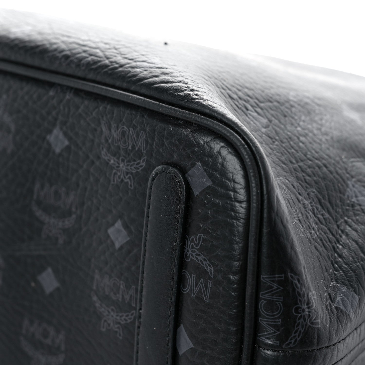 MCM Visetos Medium Liz Reversible Shopper Tote Black 12 of 24