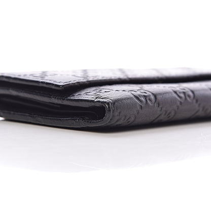 Gucci Guccissima Continental Flap Wallet Black 8 of 13