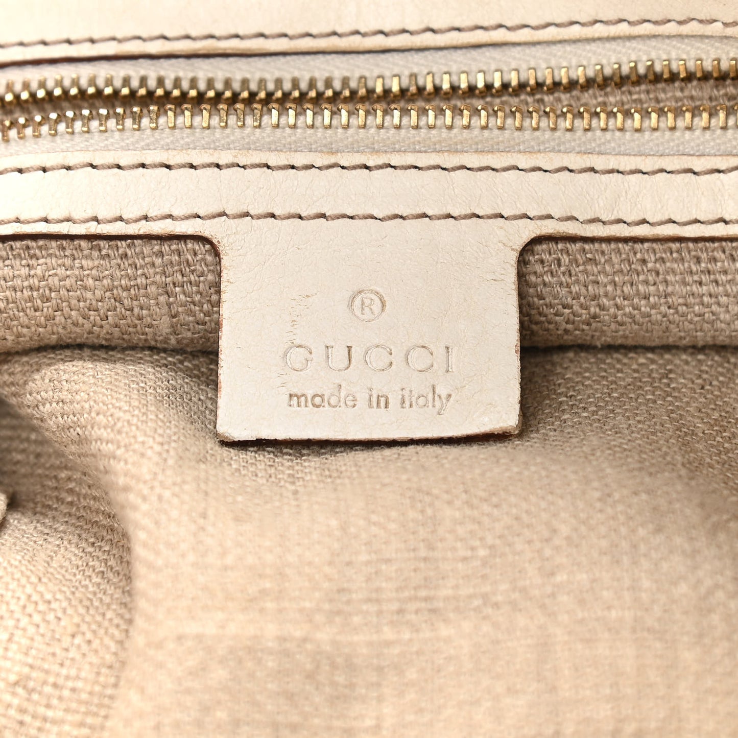 Monogram Large Positano Tote Off White
