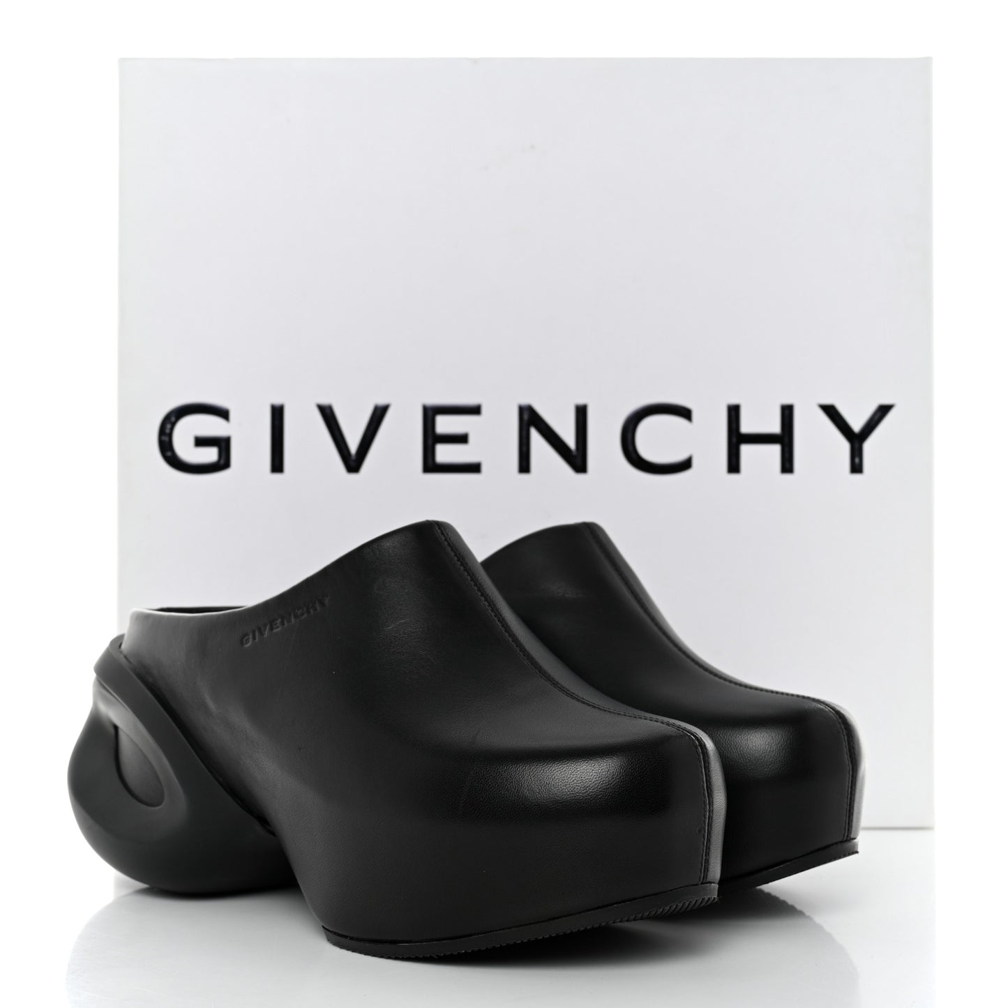 Calfskin Clogs 36 Black