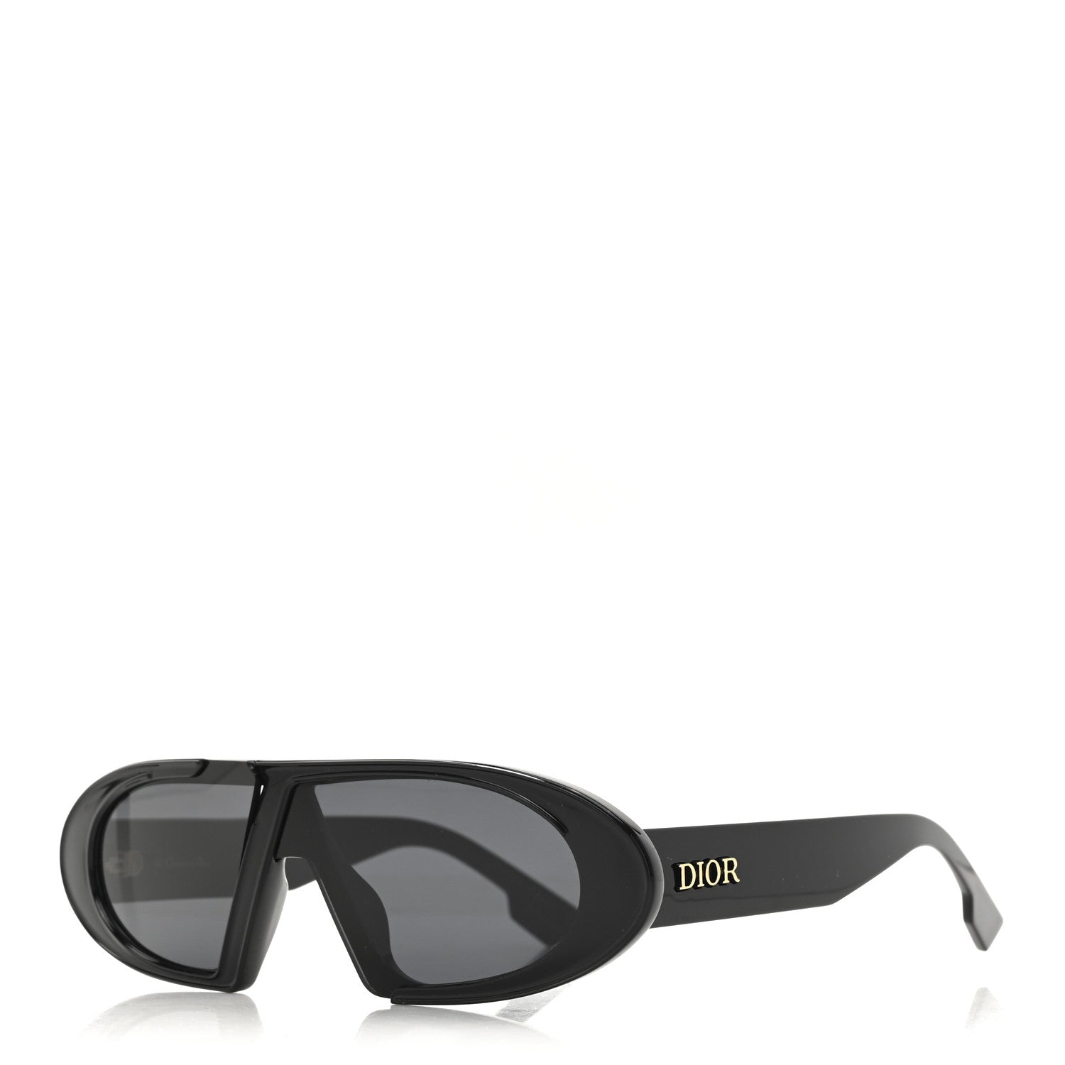 Christian Dior Acetate Oblique Oval Sunglasses Black 1768600