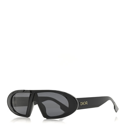 Christian Dior Acetate Oblique Oval Sunglasses Black 1 of 9