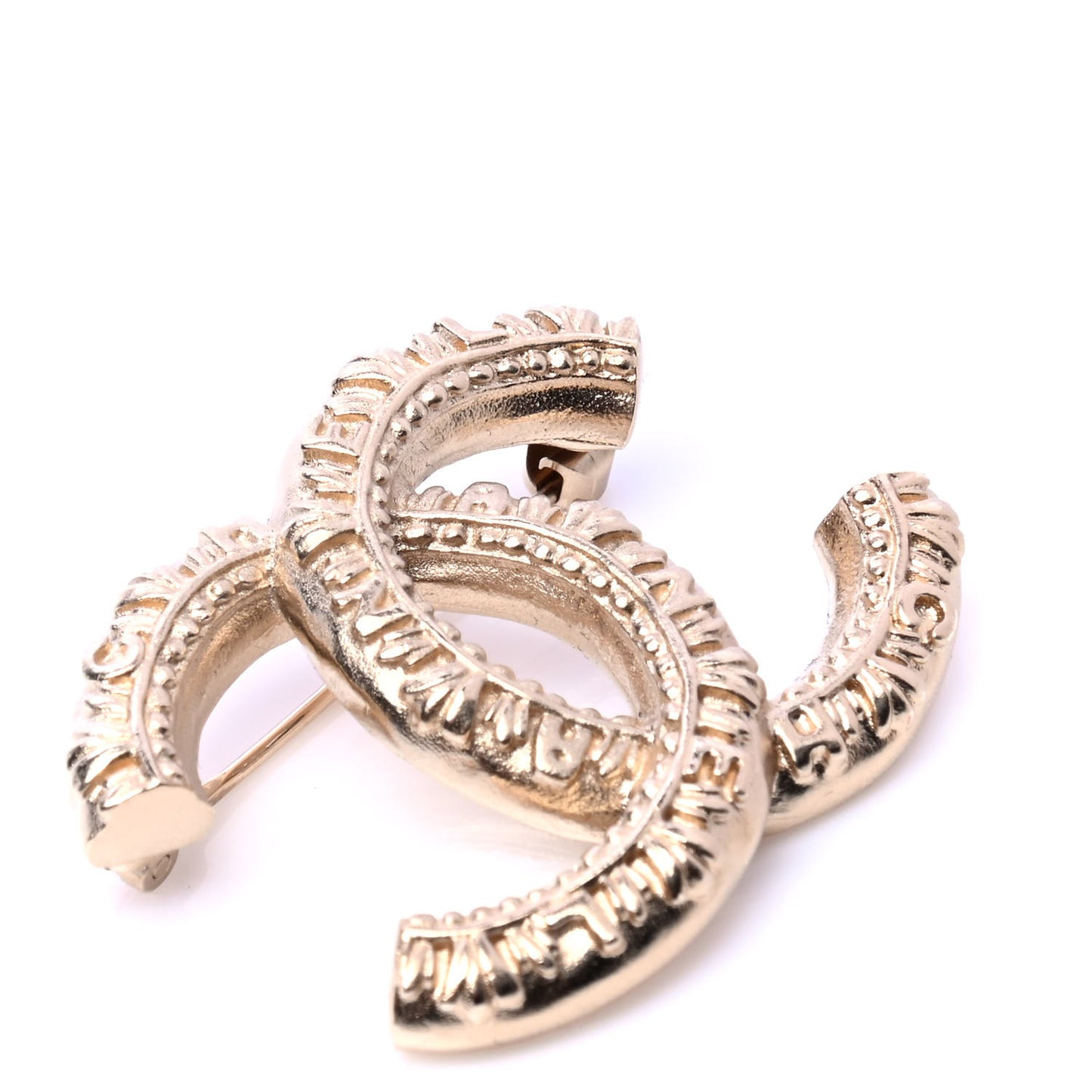 CC Logo Brooch Gold