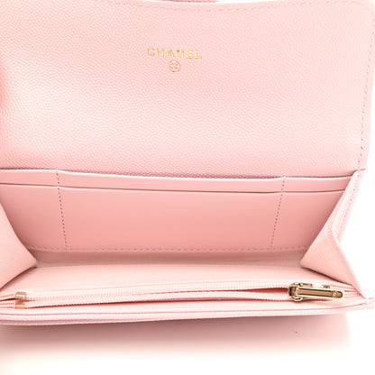 Chanel Caviar Quilted Medium Flap Wallet Light Pink 5 of 8