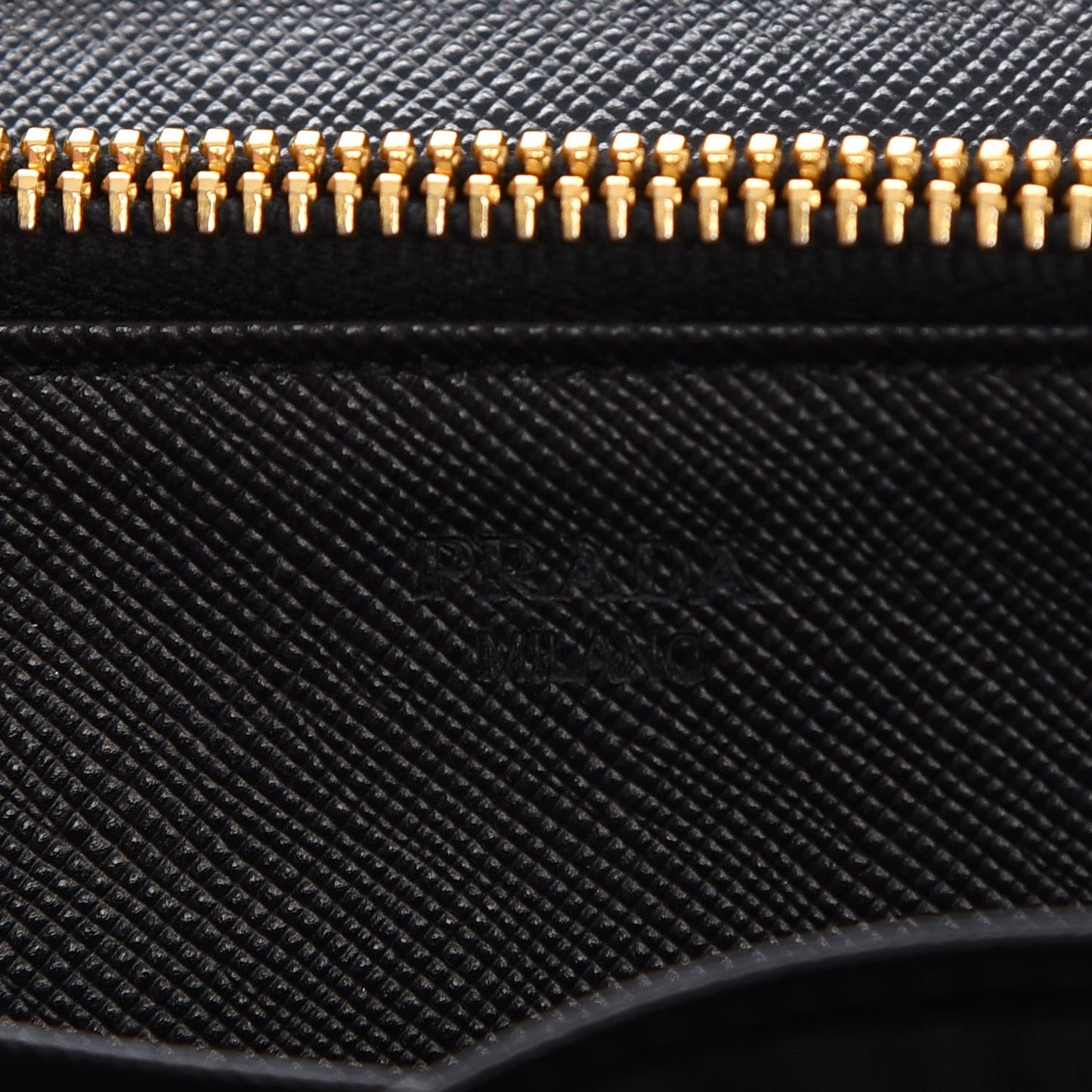 Saffiano Metal Flap Wallet With Strap Nero Black