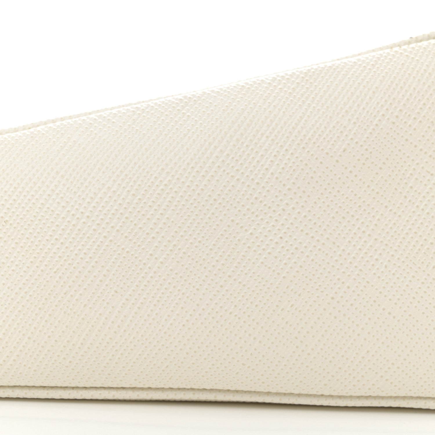 Prada Saffiano Cuir Triangle Logo Embossed Triangle Shoulder Bag White 9 of 16