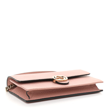 Gucci Dollar Calfskin Interlocking G Chain Wallet Soft Pink 4 of 9