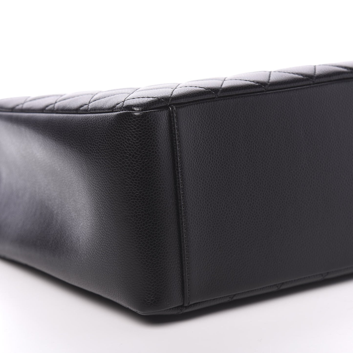 Caviar Quilted Grand Shopping Tote GST Black