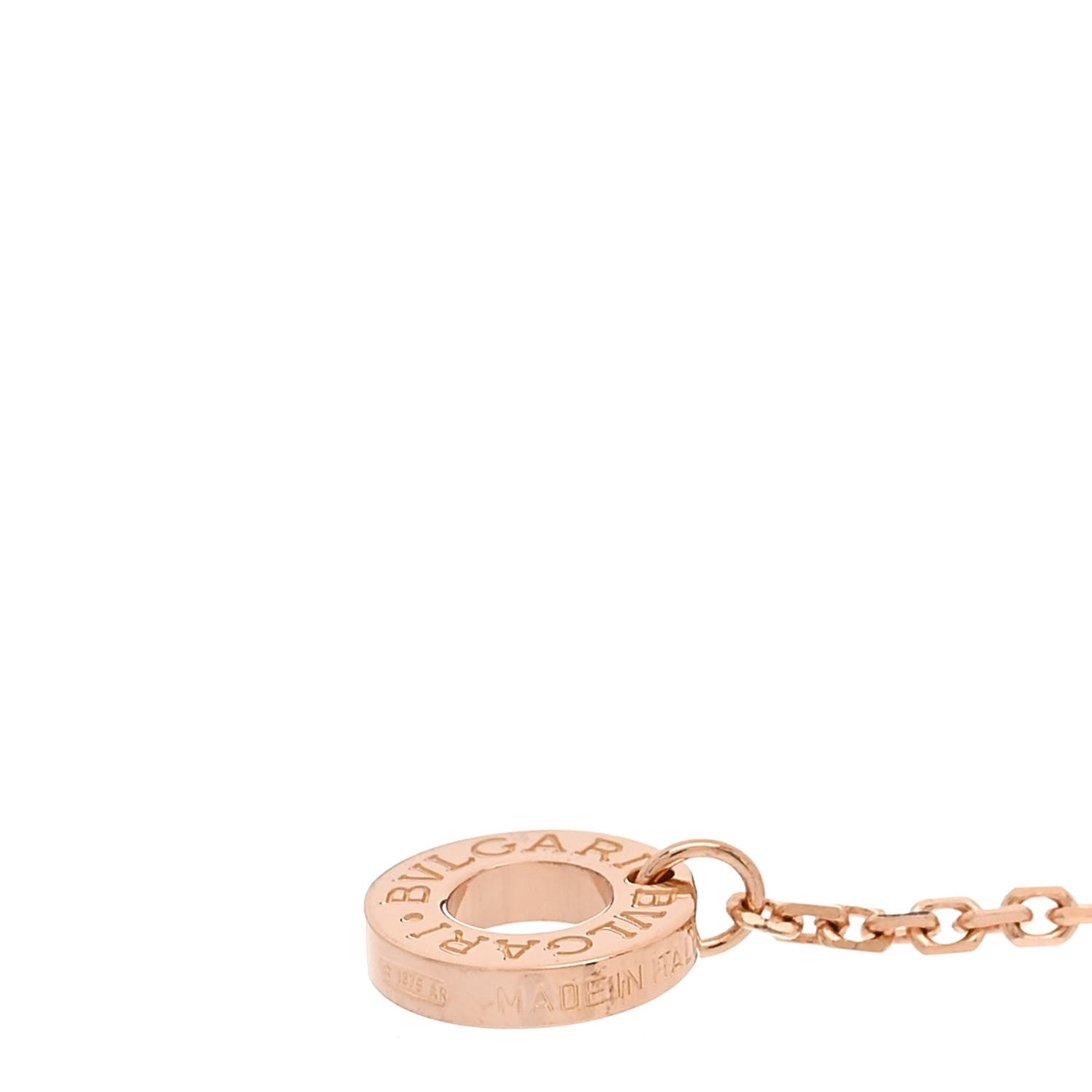 Bulgari 18K Rose Gold Diamond Carnelian Divas' Dream Pendant Necklace 5 of 6