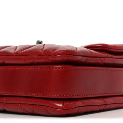 Chanel Lambskin Quilted Mini Chanel 3 Flap Red 10 of 10