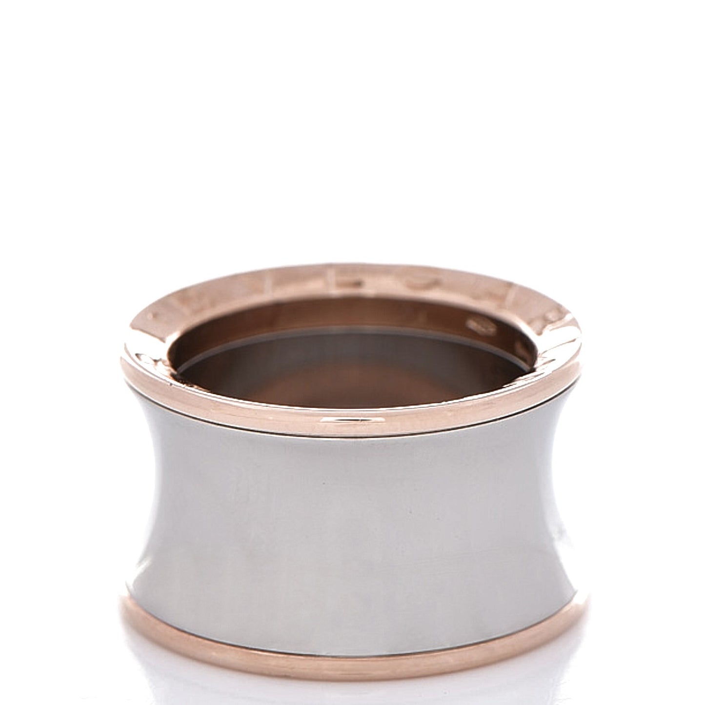 18K Rose Gold Stainless Steel Anish Kapoor B.Zero1 Ring 51 5.75