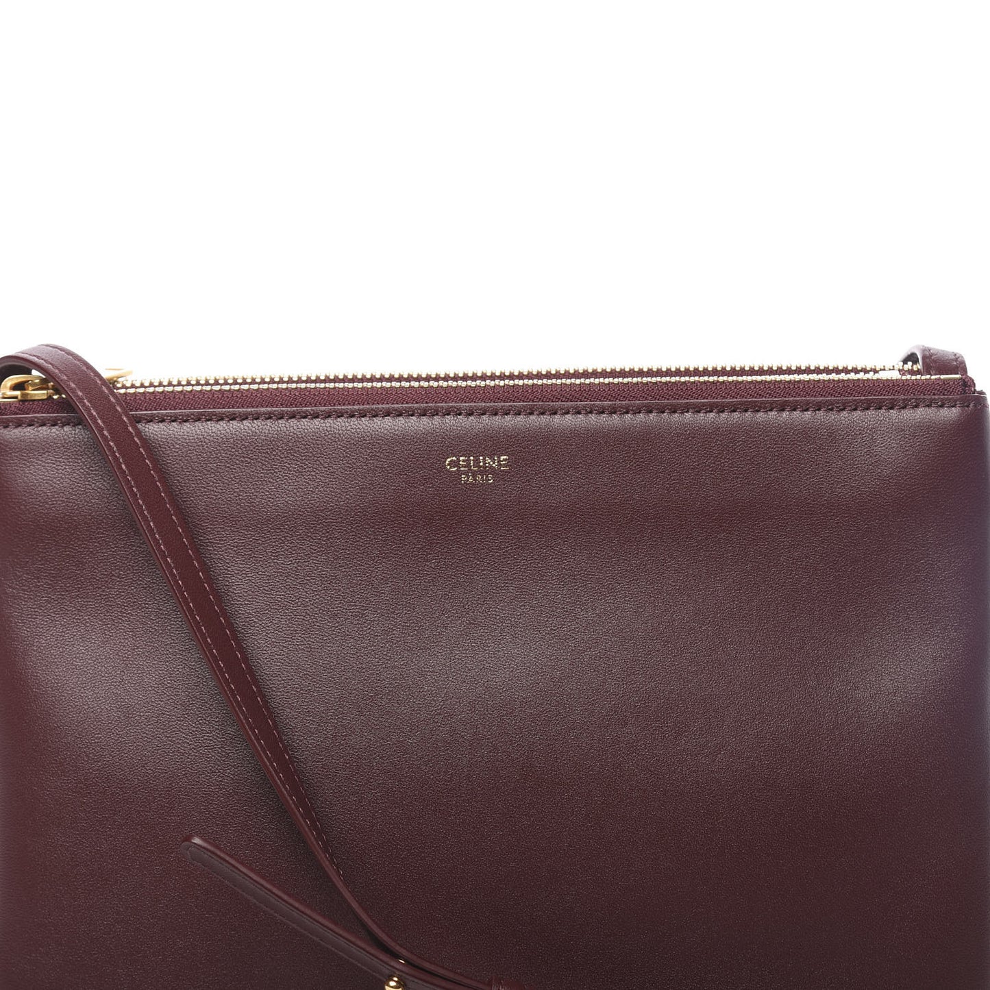 Lambskin Large Trio Crossbody Bag Burgundy