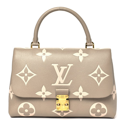 Louis Vuitton Empreinte Monogram Giant Madeleine MM Dove Grey Beige 1 of 10