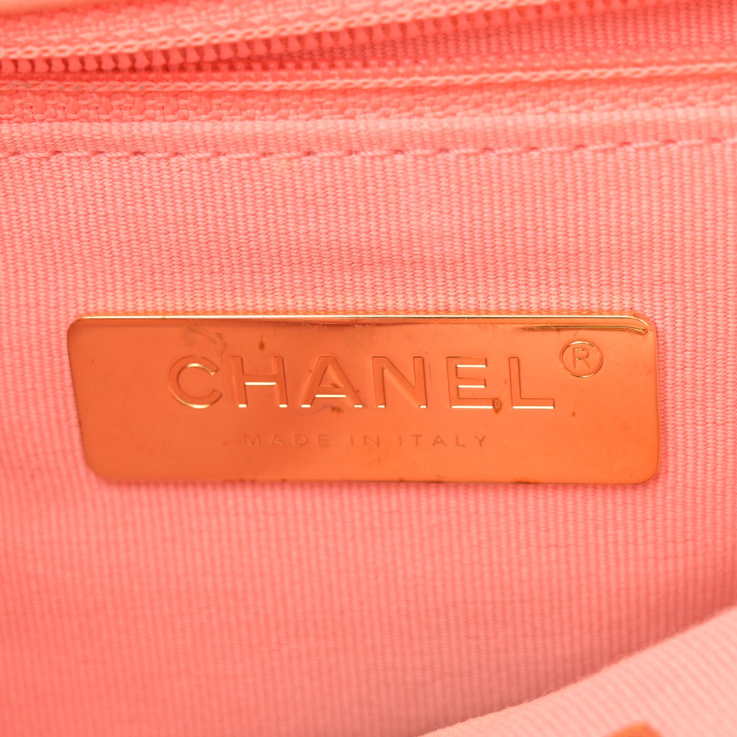 Lambskin Quilted Medium Chanel 19 Flap Light Orange