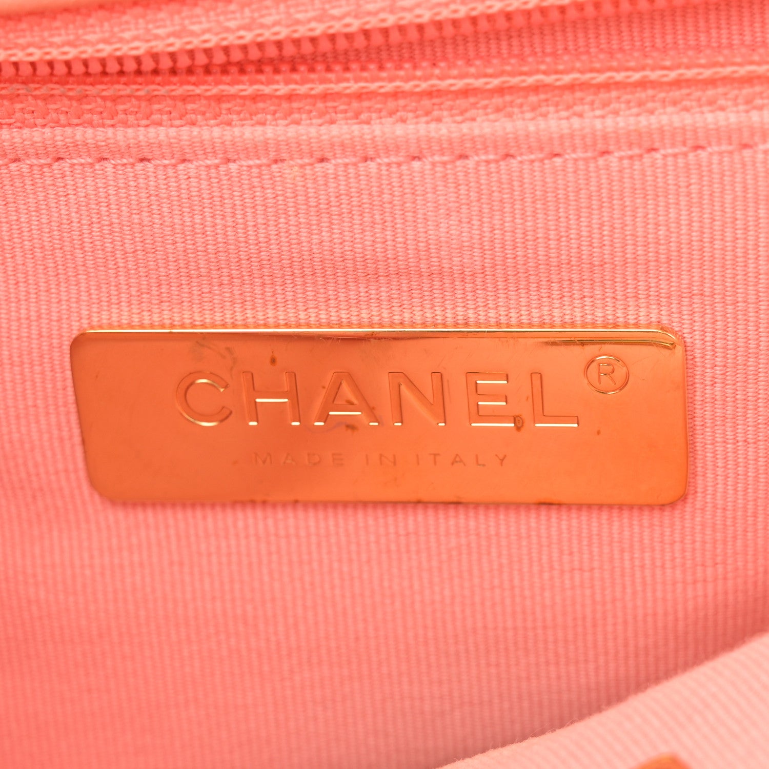 Chanel Lambskin Quilted Medium Chanel 19 Flap Light Orange 6 of 14