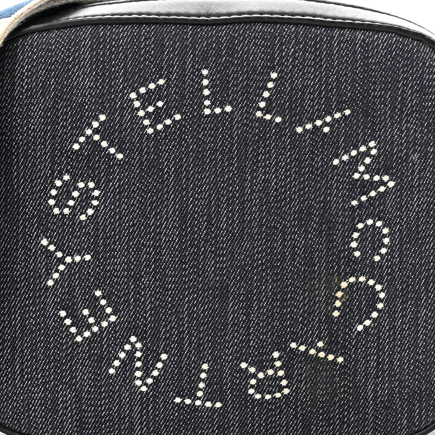 Denim Eco Alter Nappa Studded Logo Camera Bag