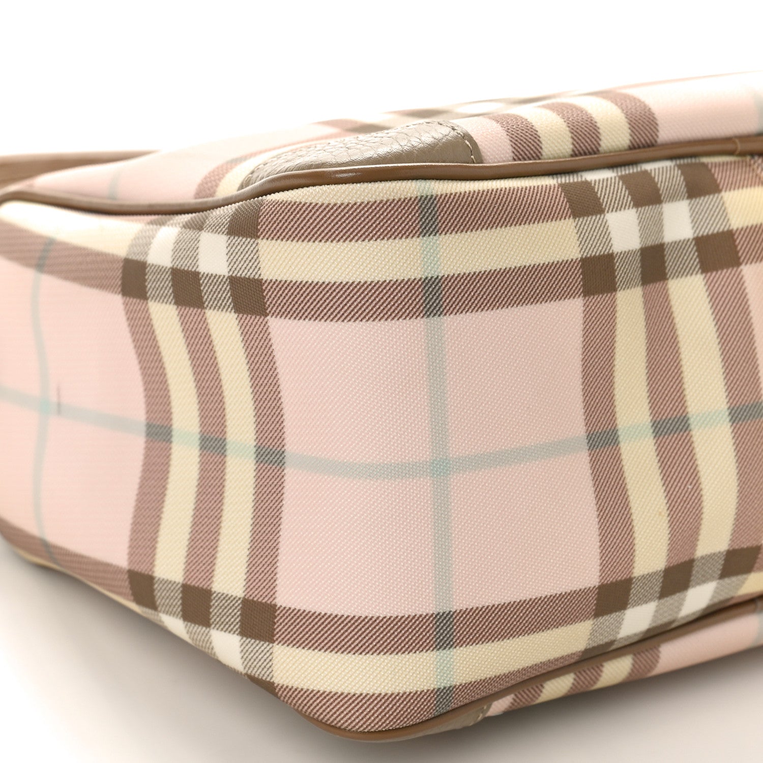 Burberry Candy Check Small Tote Pink 7 of 9
